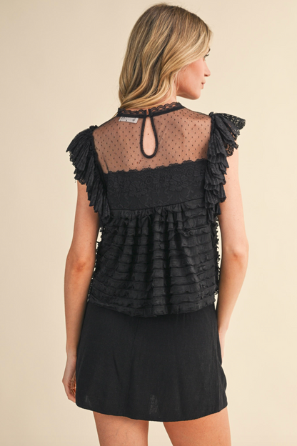 Cora Lace Mesh Top