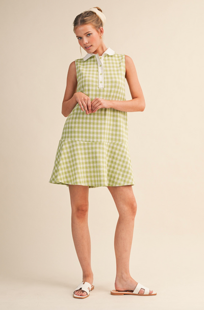 Georgia Gingham Mini Dress