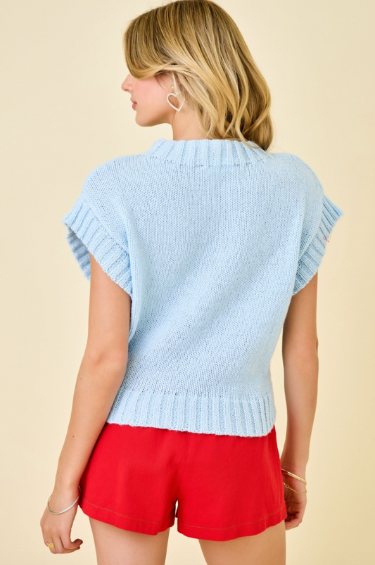 Star Struck Sweater Vest Top
