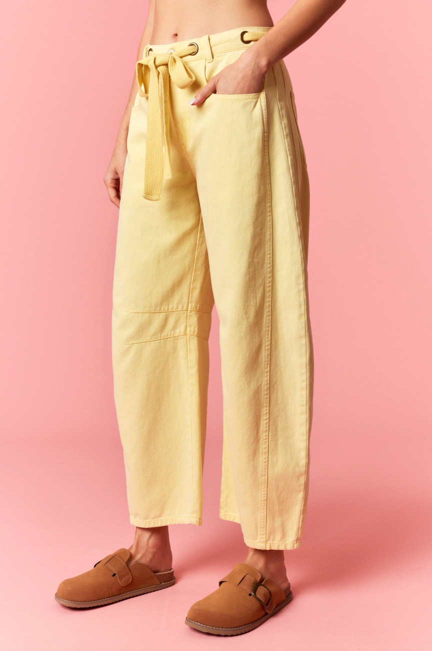 Dandelion Mineral Washed Barrel Jeans