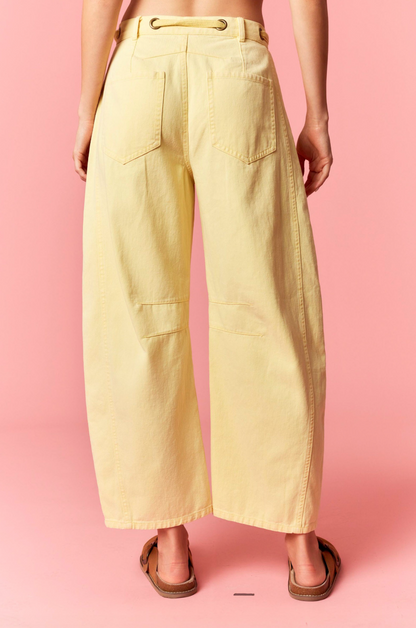 Dandelion Mineral Washed Barrel Jeans