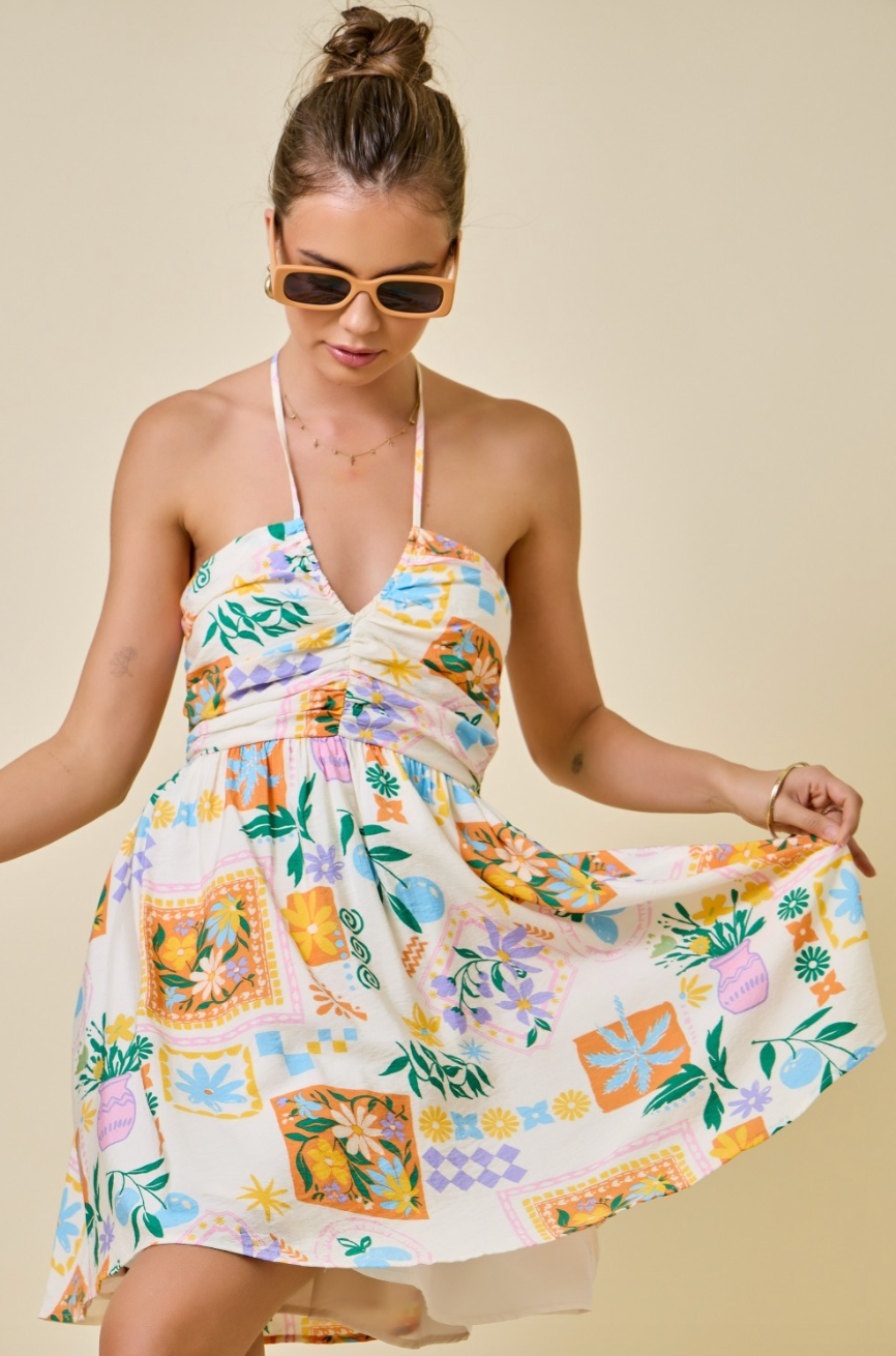 Getaway Halter Dress