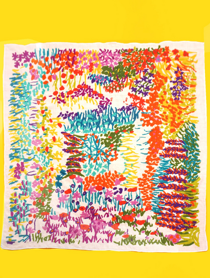 Painted Garden Bandana Scarf