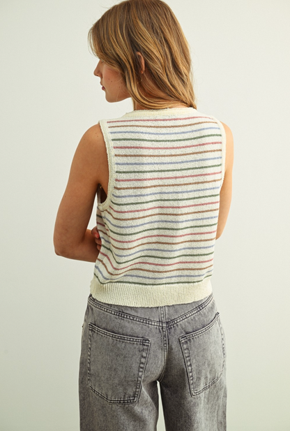 Carolina Stripe Knit Tank