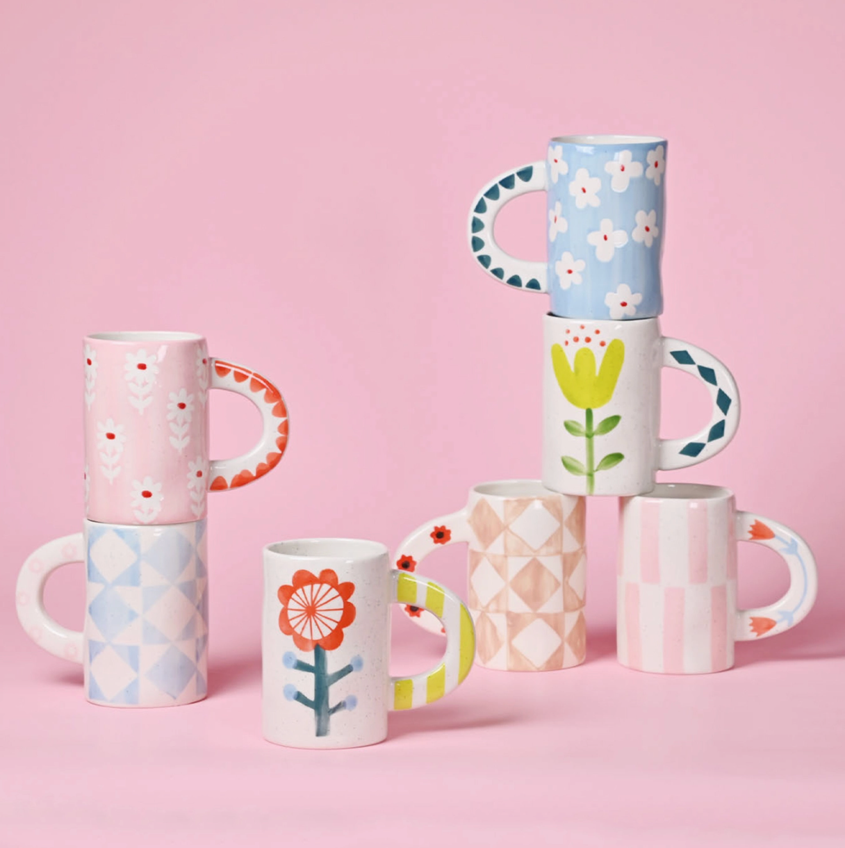Charlotte Hand-Painted Ceramic Mug