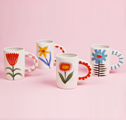 Charlotte Hand-Painted Ceramic Mug