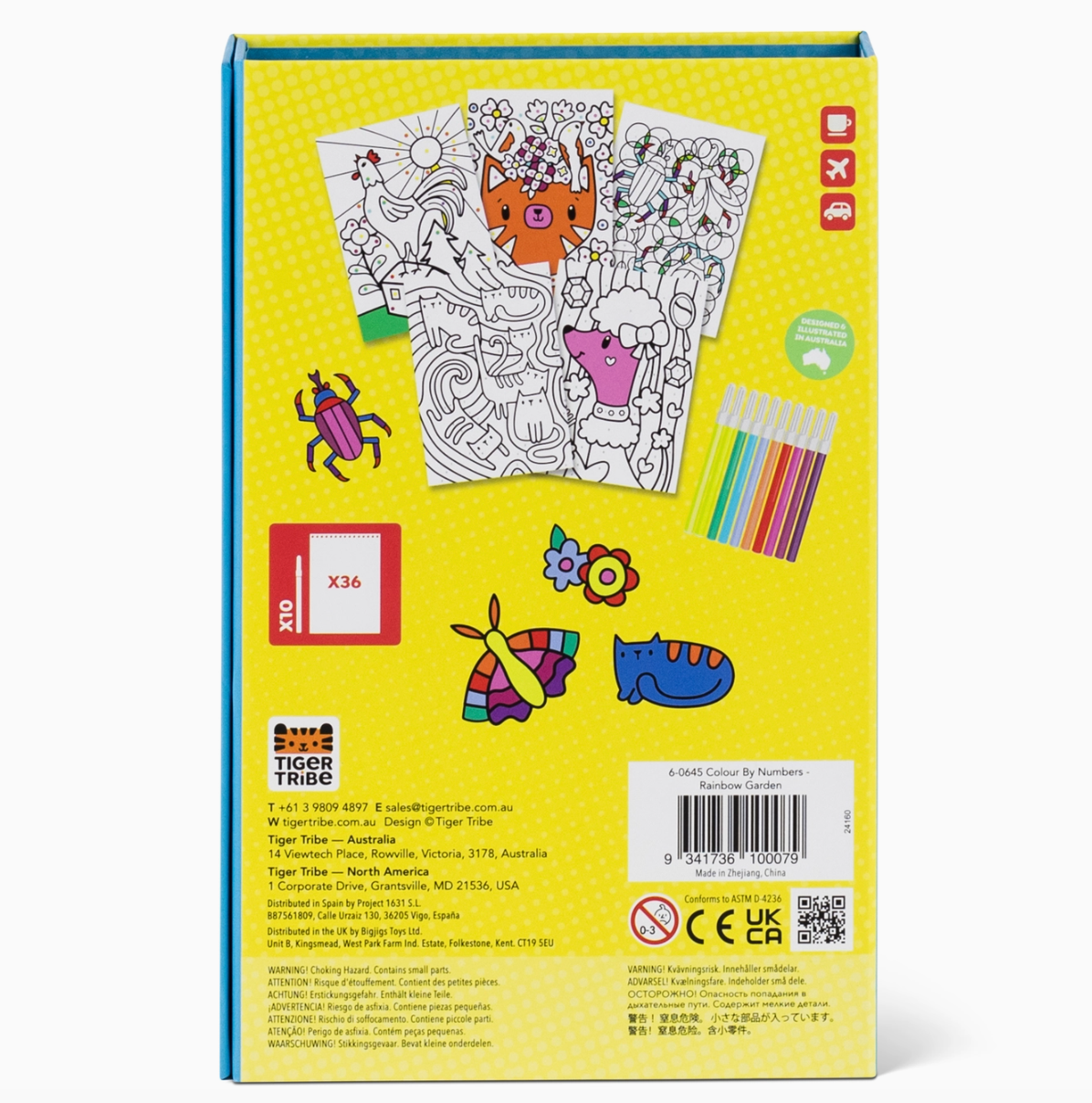 Rainbow Garden Color By Numbers