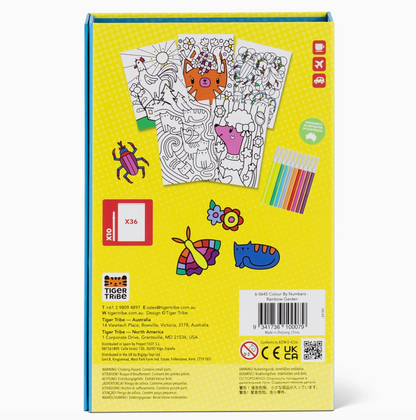 Rainbow Garden Color By Numbers