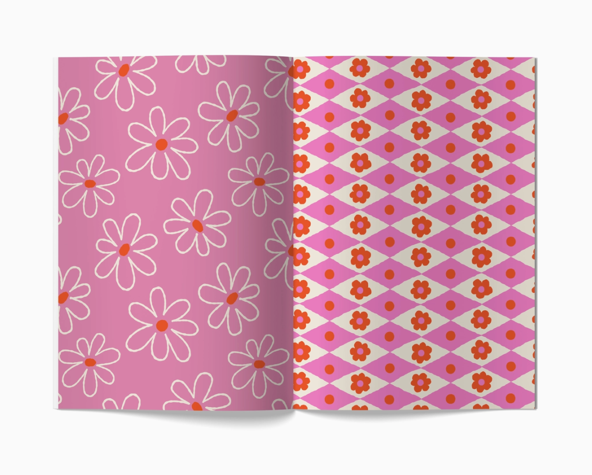 Vibrant Blooms Scrapbooking Paper Booklet