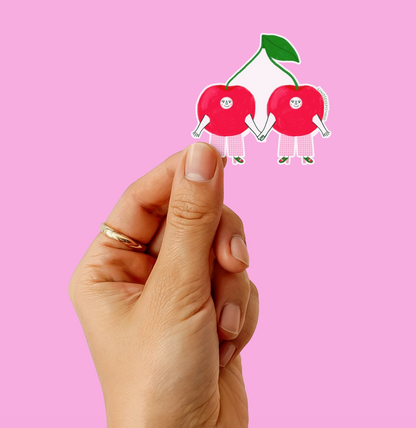 Cherry Twins Sticker
