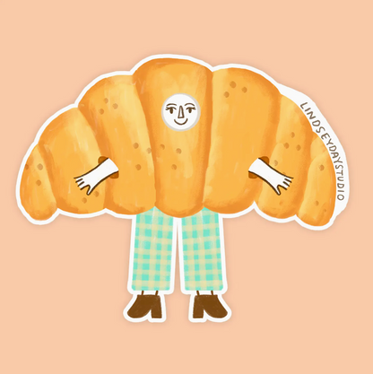 Crissy the Croissant Sticker