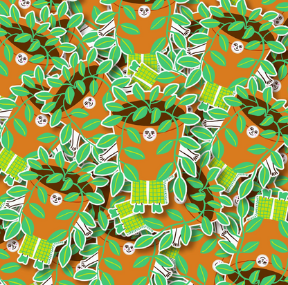 Plant lady sticker
