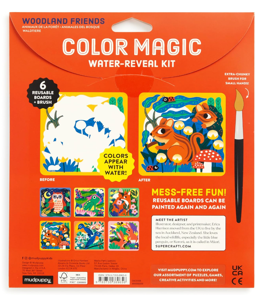 Woodland Friends Color Magic Water-Reveal Kit