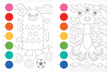 Monsters Paint by Numbers