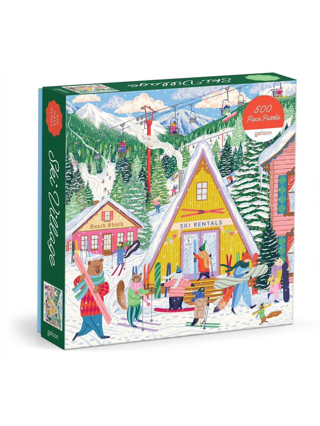 Ski Village 500 Piece Puzzle
