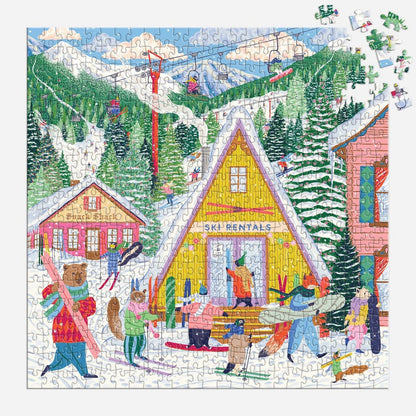Ski Village 500 Piece Puzzle