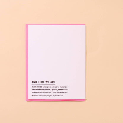 Slow Blink Cat Card