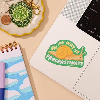 Snail Procrastinate Sticker