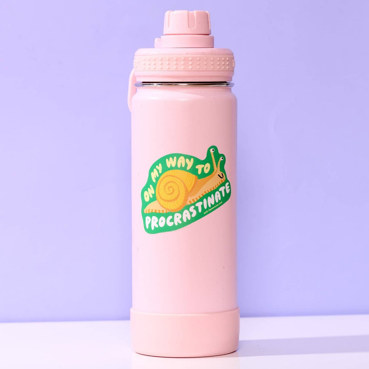 Snail Procrastinate Sticker