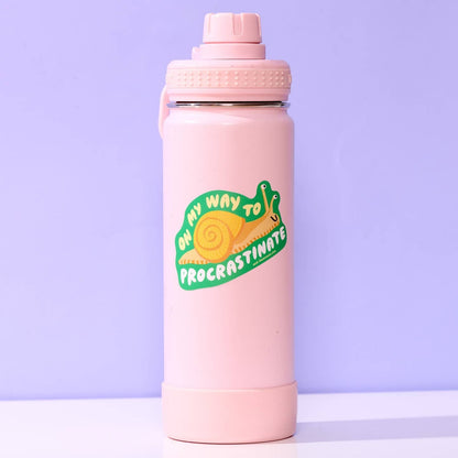 Snail Procrastinate Sticker