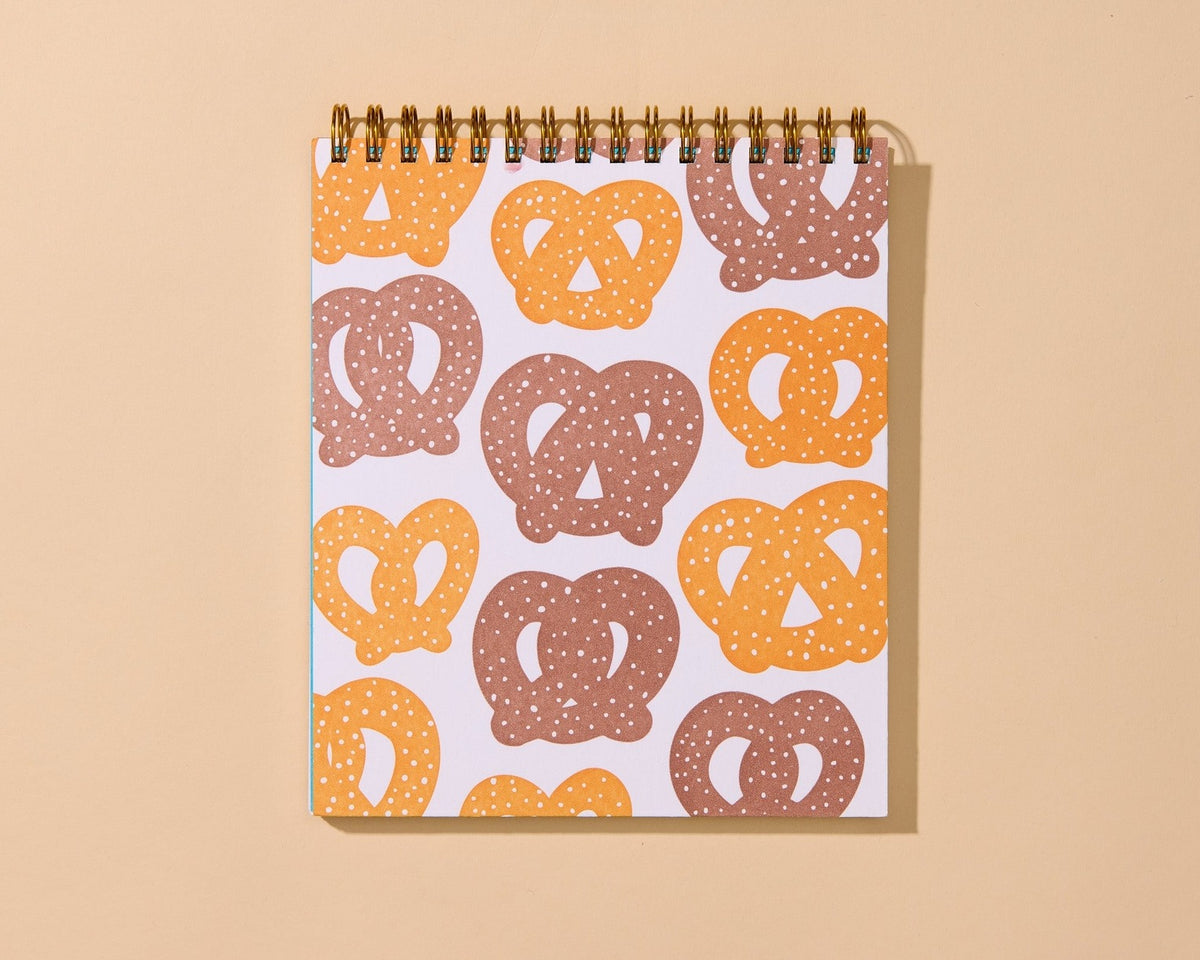 Soft Pretzel Blank Spiral Notebook
