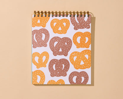 Soft Pretzel Blank Spiral Notebook