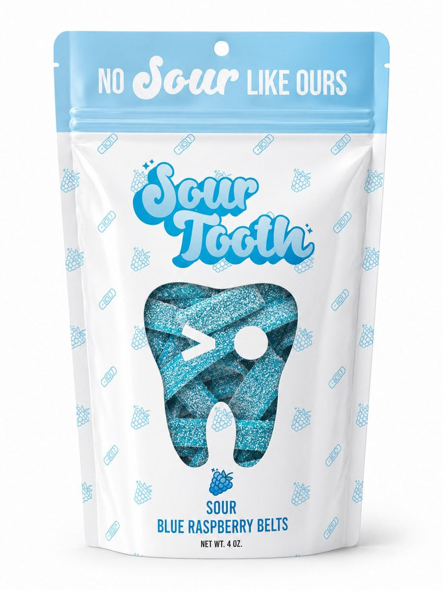 Sour Blue Raspberry Belts