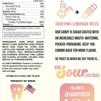 Sour Pink Lemonade Belts