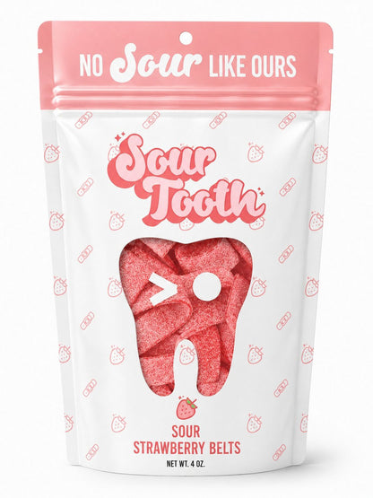 Sour Strawberry Belts
