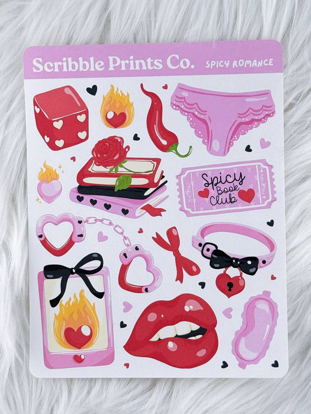 Spicy Romance Deco Sticker Sheet