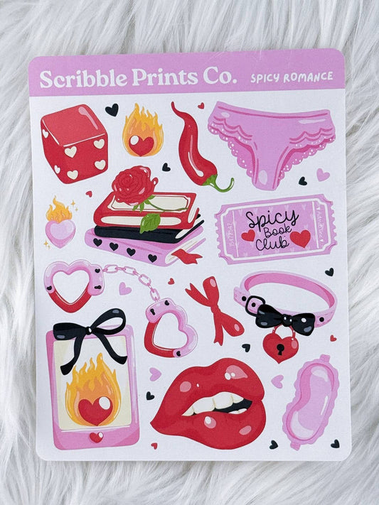 Spicy Romance Deco Sticker Sheet