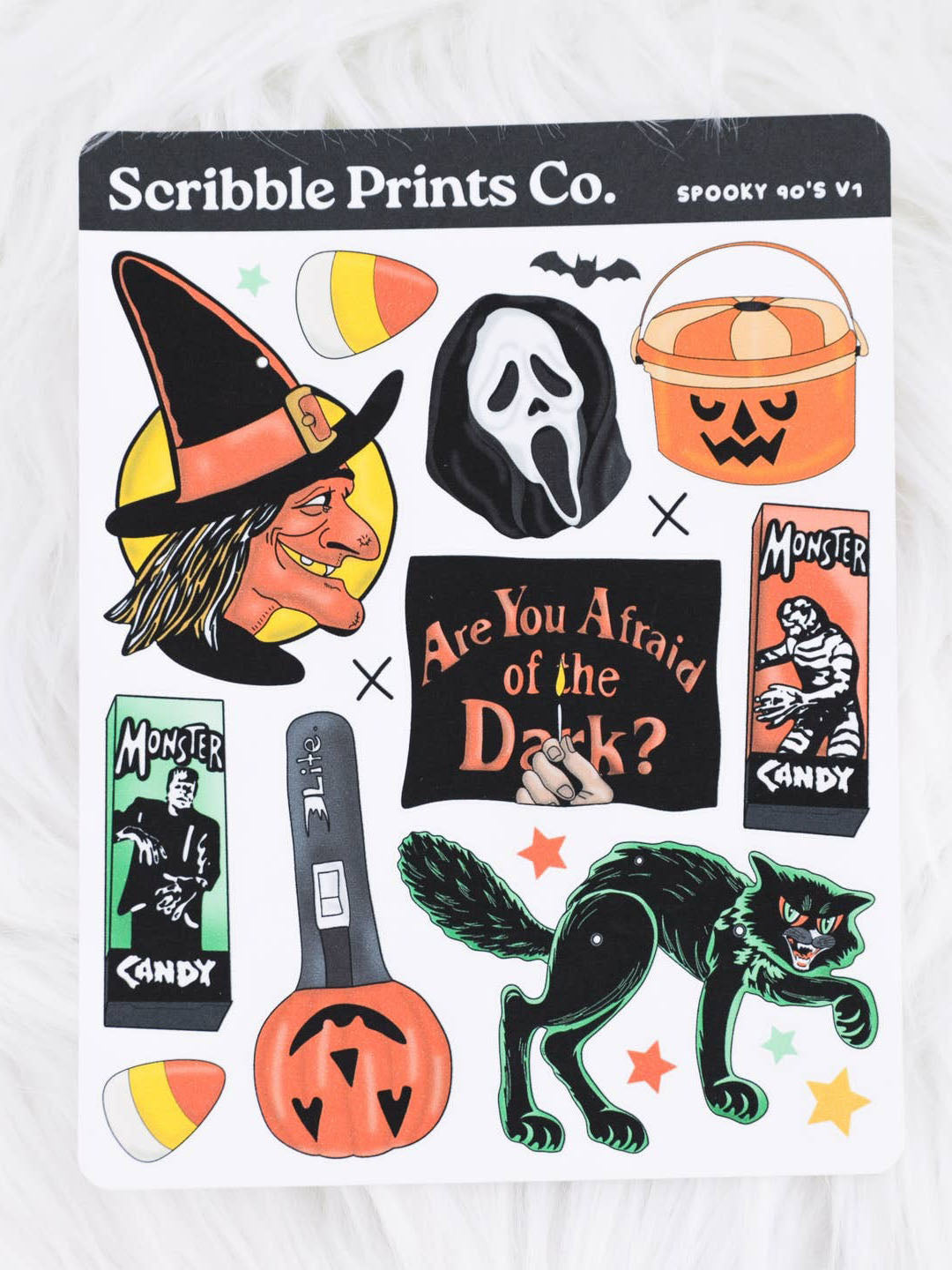 Spooky 90s V1 Deco Sticker Sheet