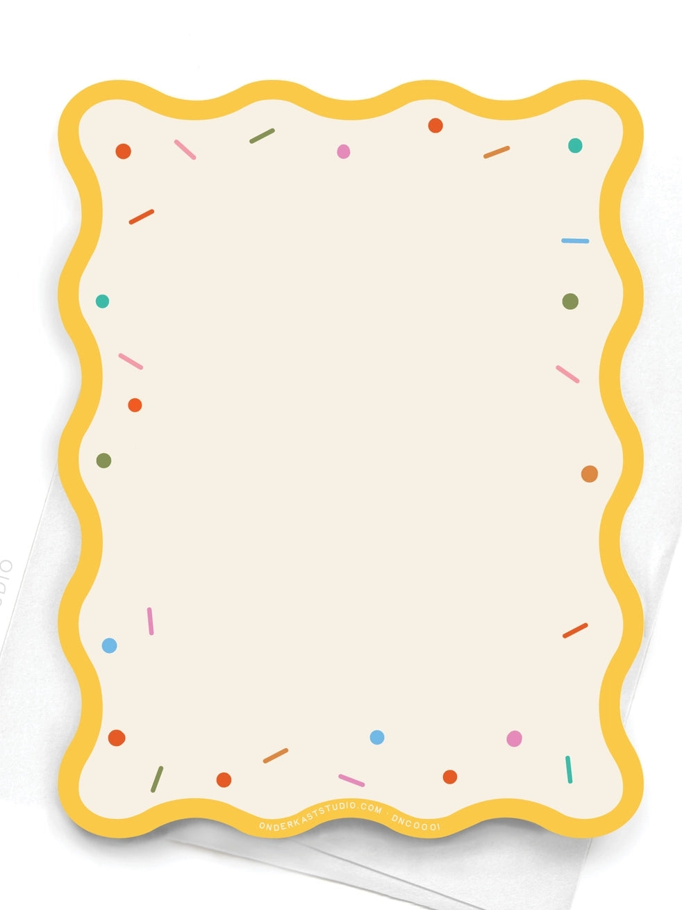 Wavy Sprinkles and Wrinkles Notecard