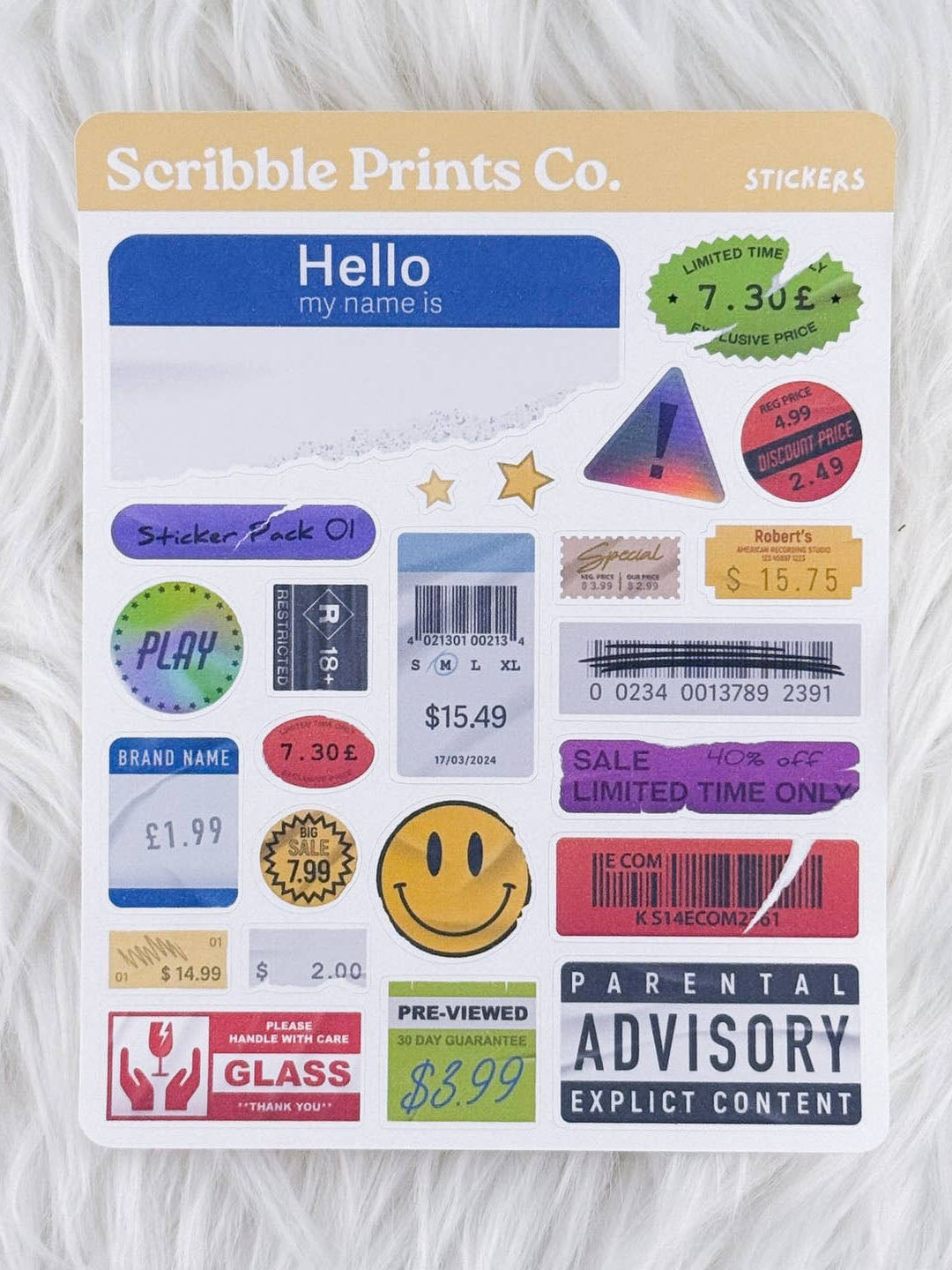 Stickers Deco Sticker Sheet