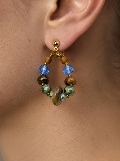 Tiger's Eye Gemstone Earrings