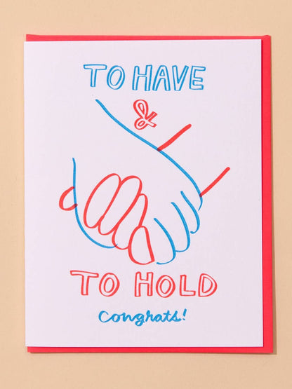 To Have & To Hold Wedding Card