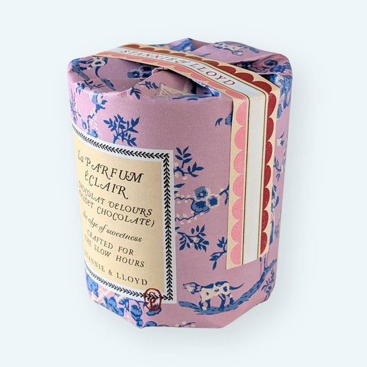 Toile Gift Wrap Candle