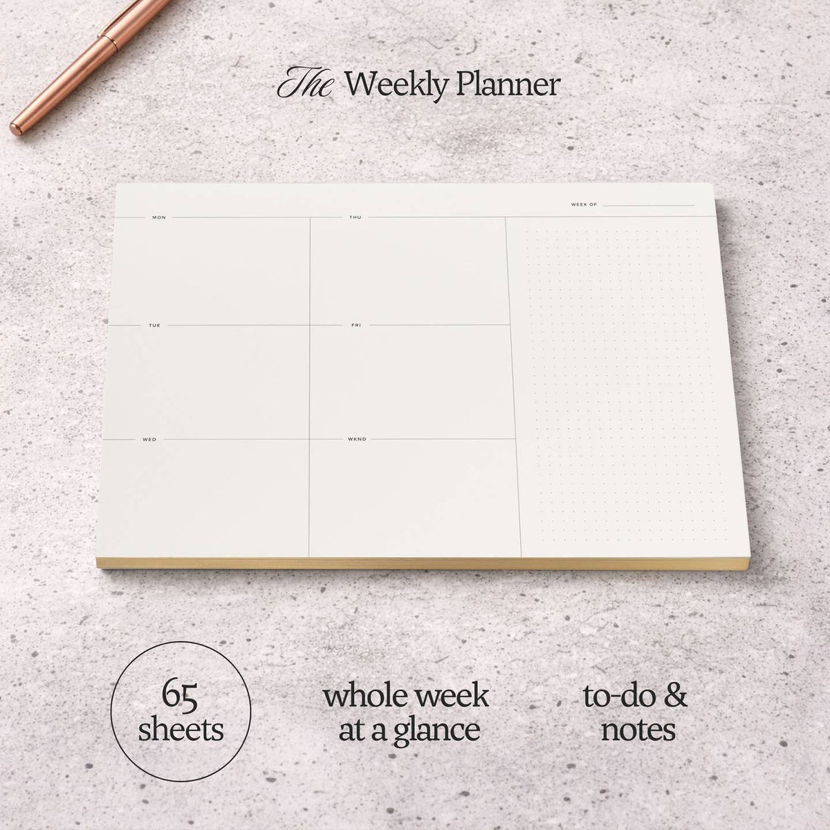 Weekly Planner Pad