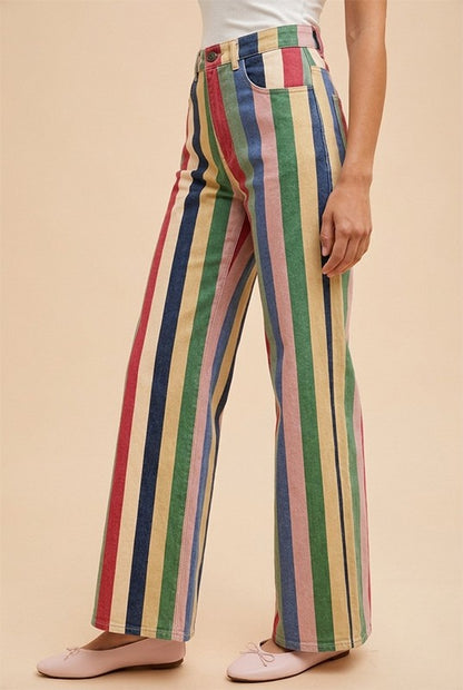 Winnie Stripe Wide Leg Pants