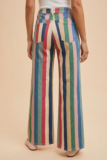 Winnie Stripe Wide Leg Pants