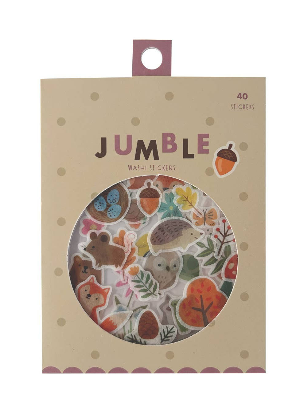 Woodland Friends Jumble Washi Stickers