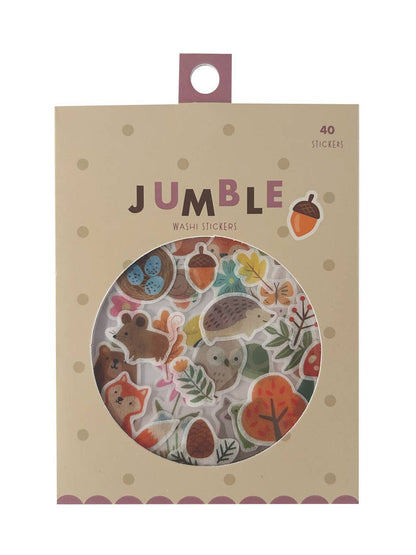 Woodland Friends Jumble Washi Stickers