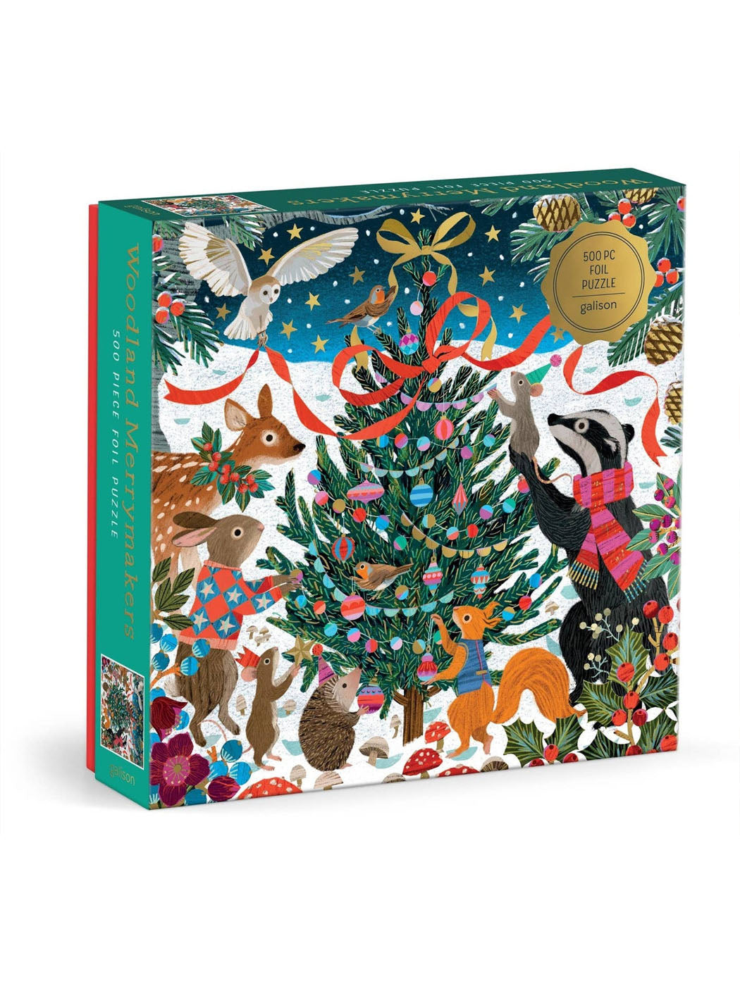 Woodland Merrymakers 500 Piece Foil Puzzle