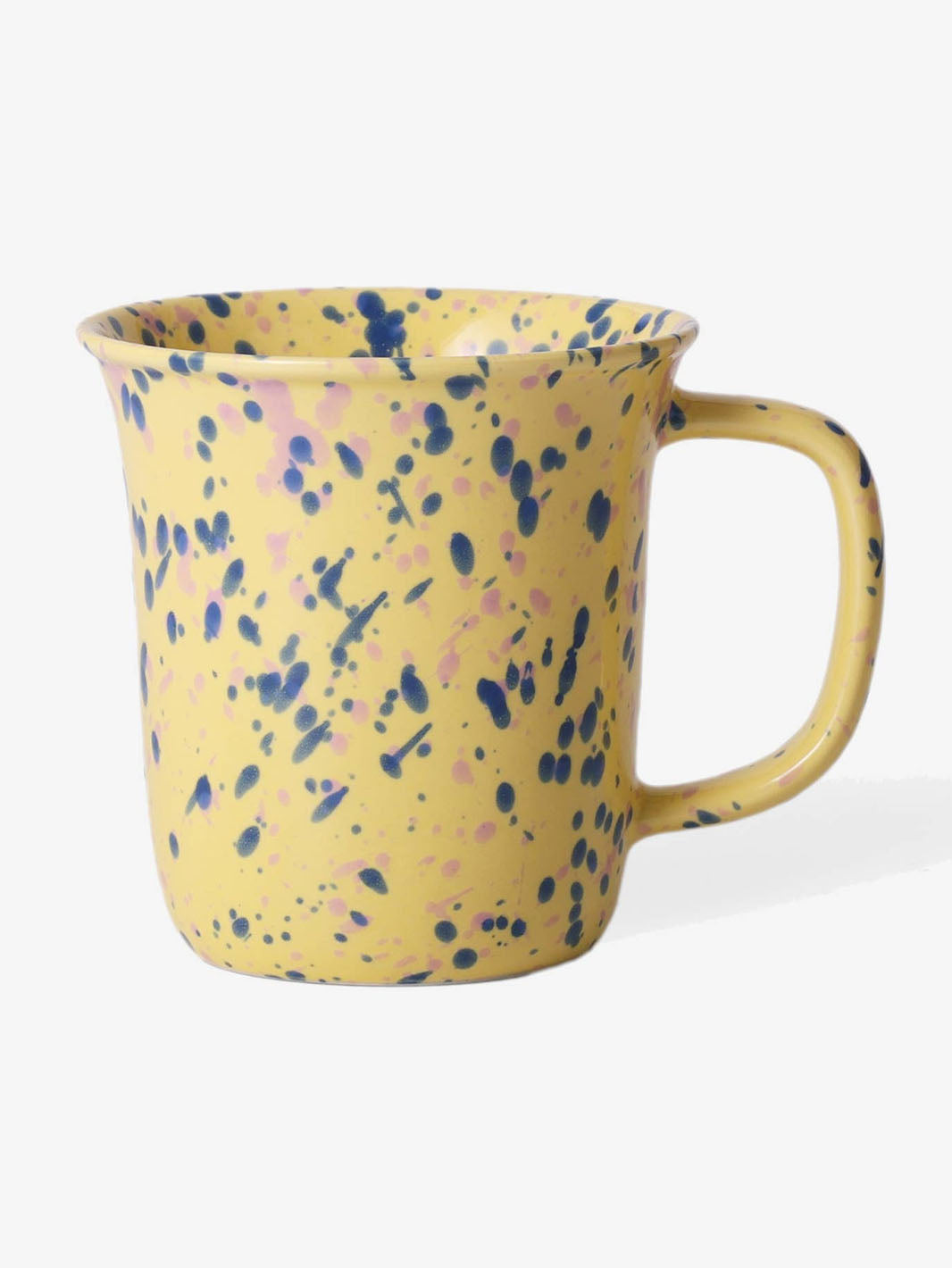 Yellow Splatter Ceramic Coffee Mug
