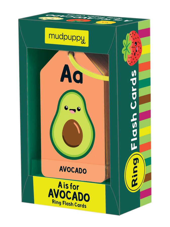 A Is For Avocado Ring Flash Cards