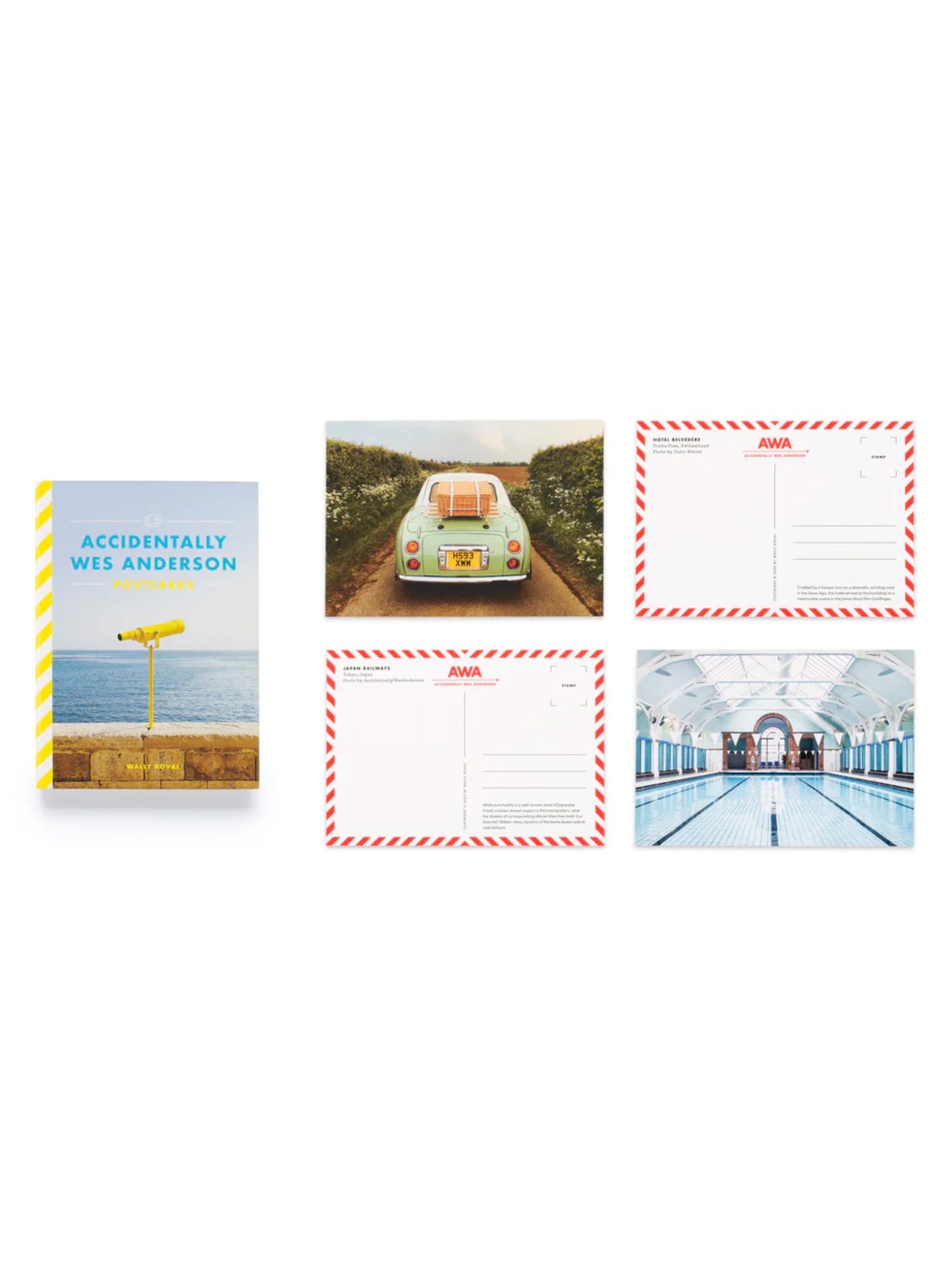 accidentally wes anderson postcard set