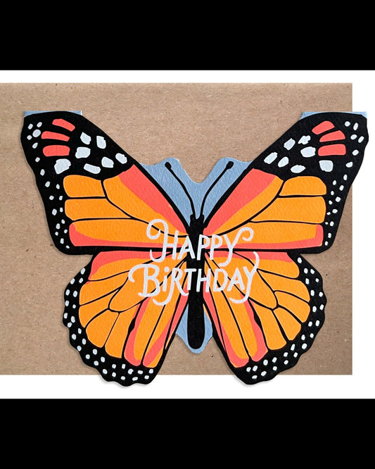 Monarch Cut Out Butterfly Card
