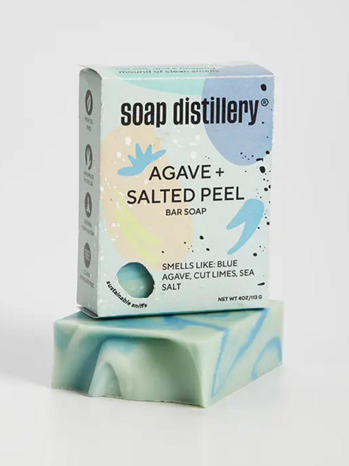 agave + salted peel bar soap