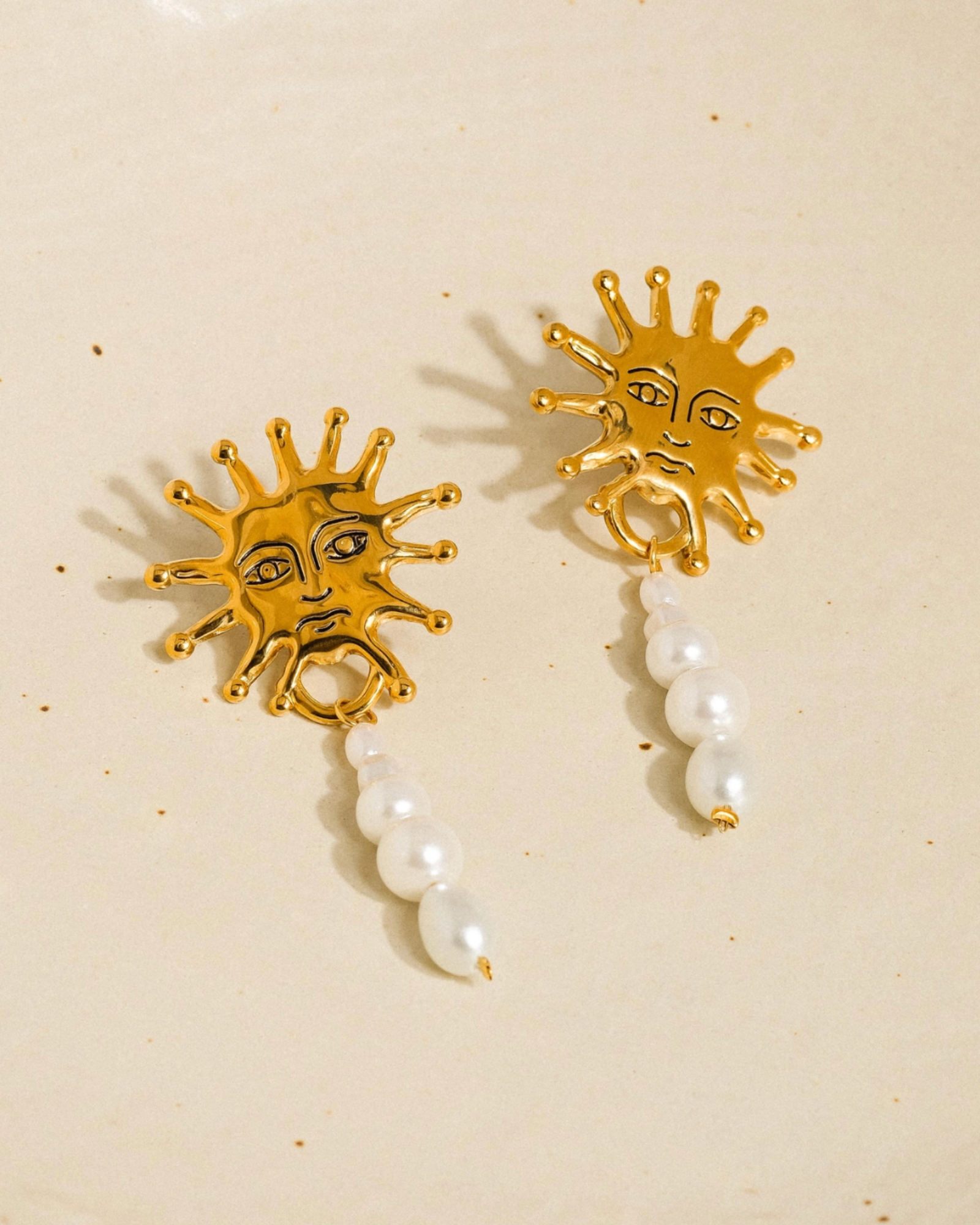 algarve 18k gold-plated earrings