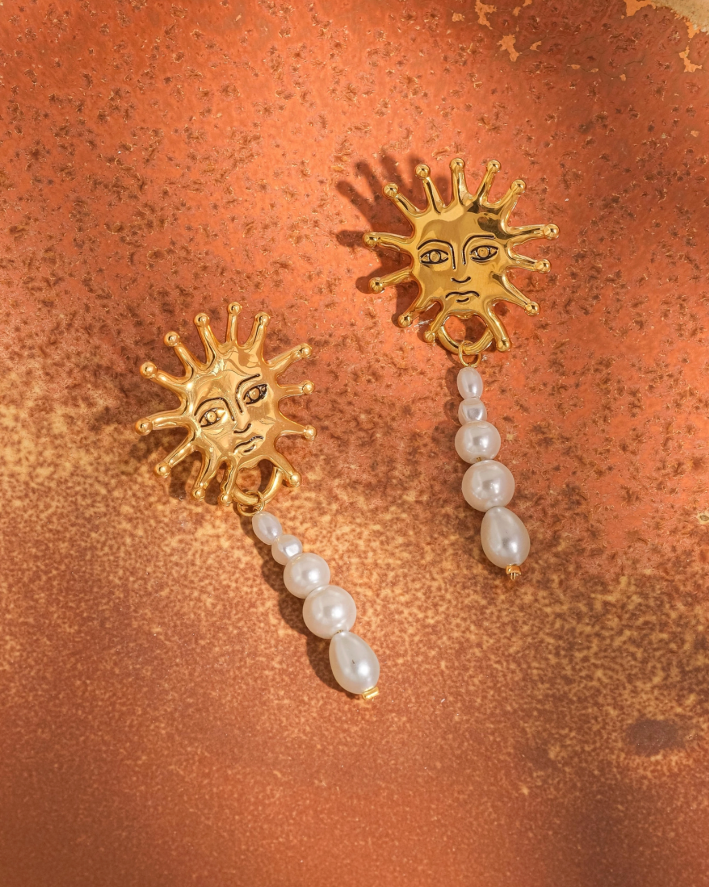 algarve 18k gold-plated earrings